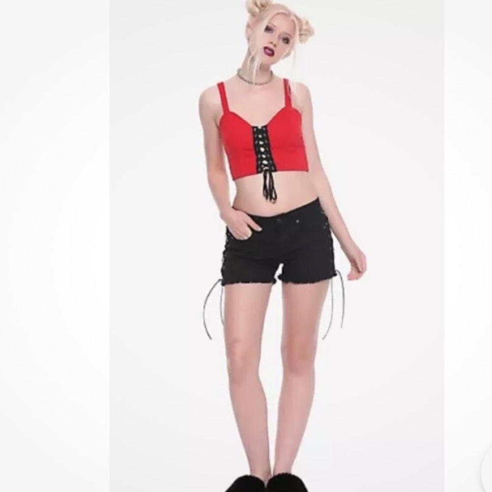 -American Icon black side lace shorts - Picture 6 of 6